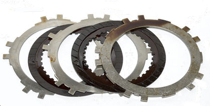 Automatic transmission clutch plates after cleanup with AMSOIL Engine and Transmission Flush