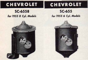 Chevy Oil Filters circa 1955