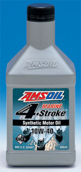 AMSOIL SAE 10W-40 Formula 4-Stroke® Marine Synthetic Motor Oil (WCF)